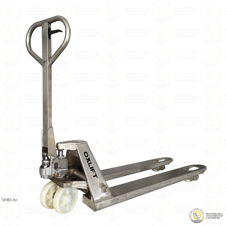 Ручная гидравлическая тележка (рохля) из Нержавеющей Стали OXLIFT OX25-STEEL