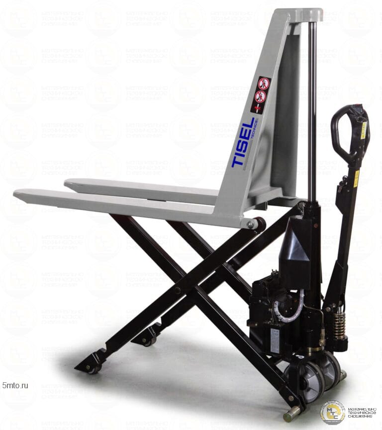Ручная гидравлическая тележка (рохля) Tisel Technics TX10 E с электроподъемом