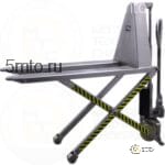 Ручная гидравлическая тележка (рохля) Tisel Technics TZX10 INOX (ножничная, нержавеющая сталь)