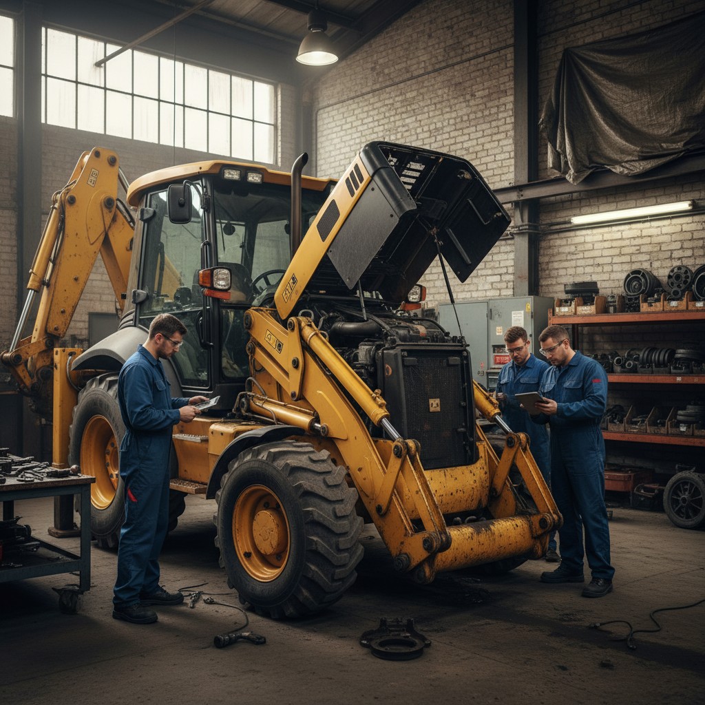 Ремонт экскаваторов-погрузчиков