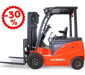 Электрический вилочный погрузчик NOBLELIFT FE4P20N  2/5000/FFL/SS/Li-ion 48V/412Ah/Solid