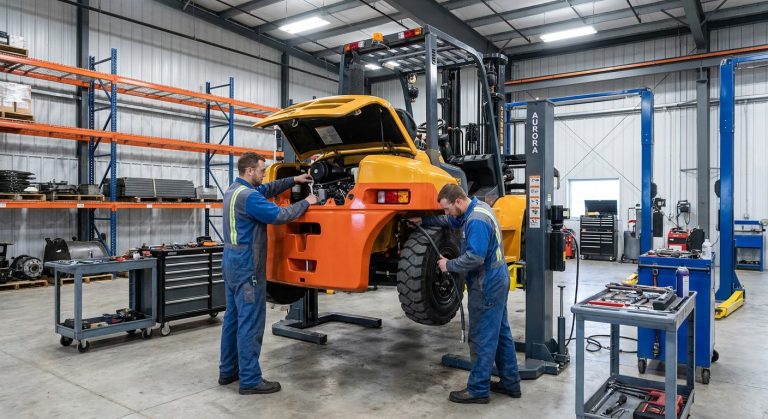 Ремонт вилочных погрузчиков  Aurora Forklift