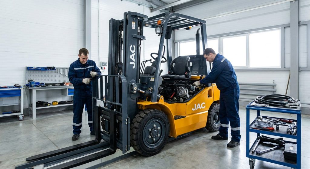 Ремонт вилочных погрузчиков  JAC